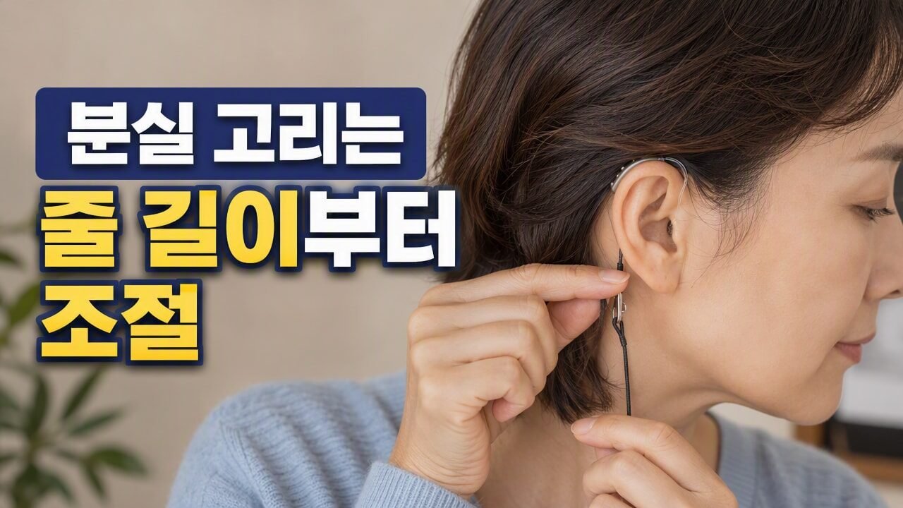 보청기 분실 방지 고리 착용감과 분실 위험을 줄이는 올바른 연결법