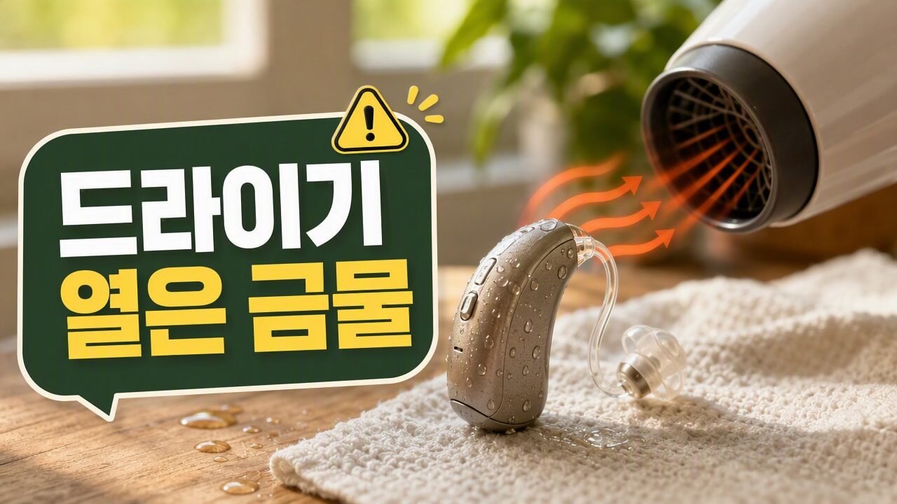 보청기 습기 찼을 때 드라이기를 써도 될까? 안전하게 말리는 순서