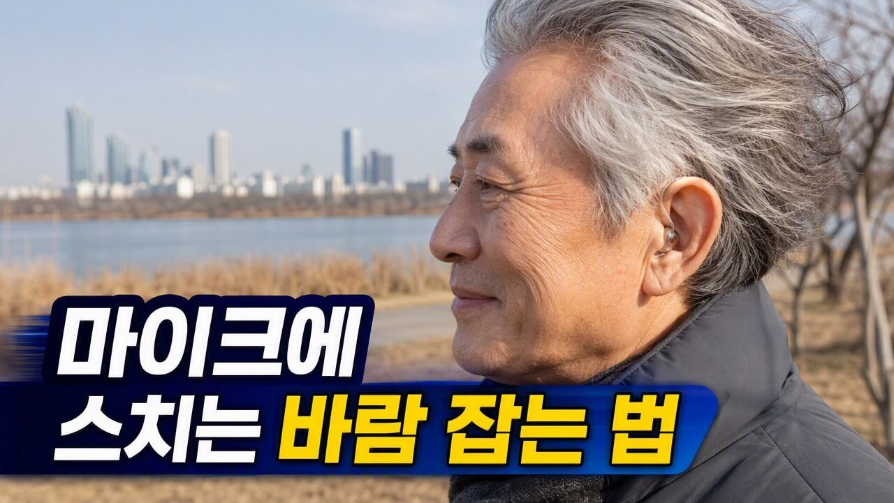 보청기 사용 중 바람 소리가 심하게 들릴 때 윈드 노이즈 차단 설정법